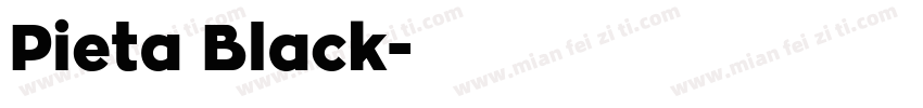 Pieta Black字体转换